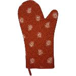 Lotus Red Quilted Oven Glove – Provencal Design