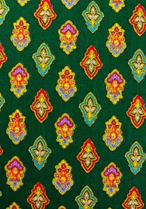 “Green Calissons”, 100% mercerized printed cotton fabric