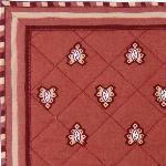 Provencal Quilted Cotton Placemat Bric "Roussillon" 12x18