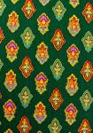 Green Calissons, 100% mercerized printed cotton fabric