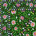 French country cotton placemat Green "Liberty" 12x18 inches