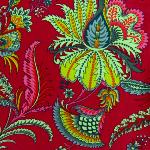 Red Napkin, Provencal design "Inola", 100% pure cotton