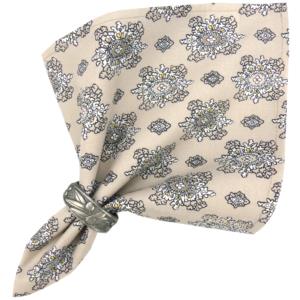 French Cotton Napkin Beige "Batiste" Provencal design