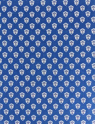 French Provencal Printed cotton Fabric Bonis Blue