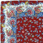 Garnet Quilted cotton placemat 14"x 18",  "Country" pattern