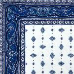 White Quilted placemat 14"x18", "Calissons" design