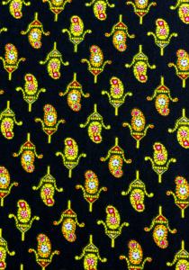 “Black Calice”, 100% mercerized printed cotton fabric