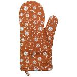 Brick Red Flors Oven Glove – Provencal Design