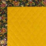 Reversible Placemat plain Yellow and "Country" design