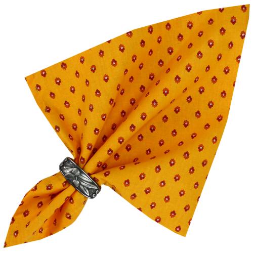 Yellow Napkin, Provencal design "Esterel", 100% cotton