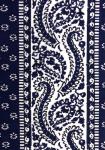 Blue Comet, Provencal cotton fabric precut stripe 4,4