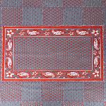 Provencal Rectangle Cotton Tablecloth Anthracite "Vaccares