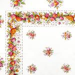 Rectangle Cotton Tablecloth 69"X98" Fruits pattern
