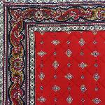 Red Quilted placemat 14"x18", "Calissons" design