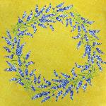 Round Provencal Tablecloth Yellow "Valensole"
