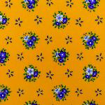 Yellow Napkin, Provencal design "Farandole", 100% pure cotton