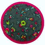 Cotton Quilted Anthracite coaster Country design