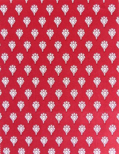 French Provencal Printed cotton Fabric Indianaire Pink