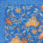Provencal quilted cotton Placemat Blue "Colombes" 14x18