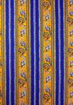“Yellow/Blue”, Border Stripe Fabric 55