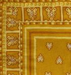 Provencal Square Tablecloth Ocher "Roussillon" 67" x 67