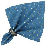 Blue Napkin, Provencal design "Hava", 100% pure cotton