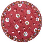Cotton Quilted Bric coaster Flowers design