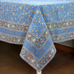 Provencal Rectangle Tablecloth Light blue Country 63x79"