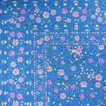 Provencal Square Cotton Tablecloth blue "Liberty" 63"x63