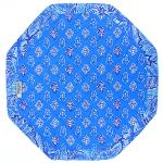 Octogonal reversible placemat Blue "Calissons”