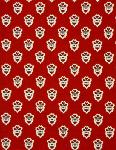 French Provencal Printed cotton Fabric Bonis Red