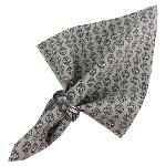 Grey Napkin, Provencal design "Bastidin", 100% pure cotton