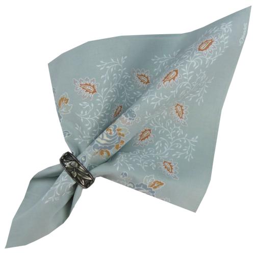 Blue Napkin, Provencal design "Campano", 100% pure cotton