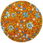 Cotton Quilted Orange coaster Liberty design