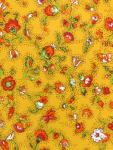 French Provencal Printed cotton Fabric Country Yellow