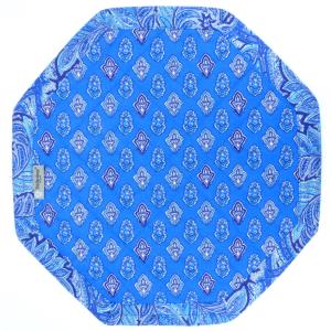 Octogonal reversible placemat Blue "Calissons”