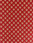 French Provencal Printed cotton Fabric Bonis Red