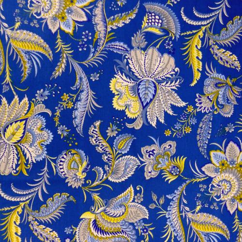 Square Cotton Tablecloth Blue 39"X39" "Inola" pattern