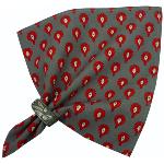 Set of 6 napkins and a Cotton Tablecloth Anthracite "Vaccares