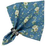 Blue Napkin, Provencal design "Betsy", 100% pure cotton