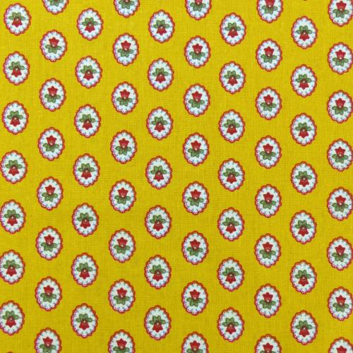 Provencal cotton napkin "Gordes" Yellow