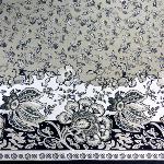 Rectangle Cotton Tablecloth 63X79" Grey "Country" pattern