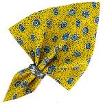 Yellow Napkin, Provencal design "Mistraou", 100% pure cotton