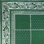 Rectangle Cotton Tablecloth Green "Vaccares" pattern