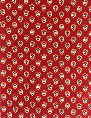 French Provencal Printed cotton Fabric Bonis Red