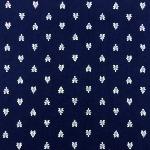 Dark Blue Napkin, Provencal design "Bees", 100% pure cotton