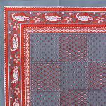 Provencal Rectangle Cotton Tablecloth Anthracite "Vaccares