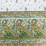 Rectangle <B>Coated</B> Cotton Tablecloth 61X79" Lichen "Bagnols" design