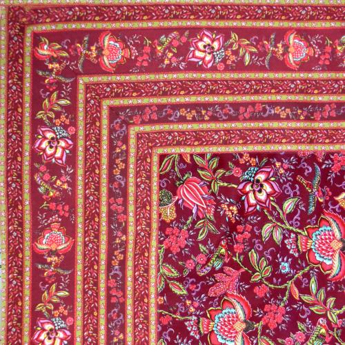 Cassis Rectangle Tablecloth 63X79" "Colombes" pattern