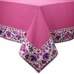 Provencal Pink Square Cotton Tablecloth 67"X67" "Country"